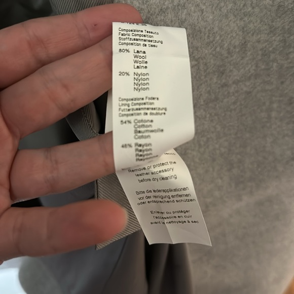 Peserico Light Gray wool trench coat - Picture 6 of 6